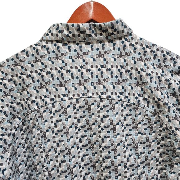 Modern English Men's Shirt Size M Multicolor Short Sleeve Button Up - Picture 5 of 12